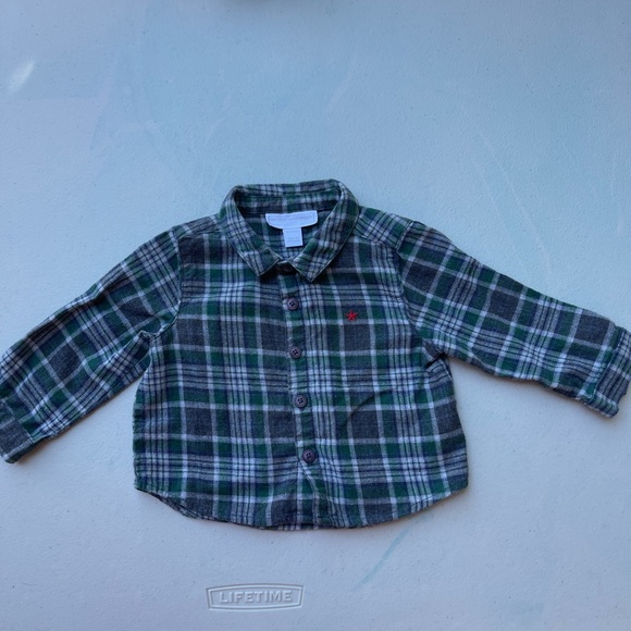 the little white company Other - Little White Company cotton button down shirt 3-6M